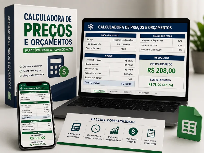 Calculadora de Preços e Orçamentos do mês