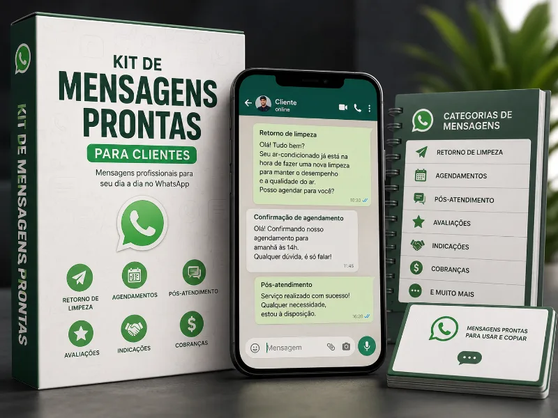 Kit de Mensagens Prontas para Clientes